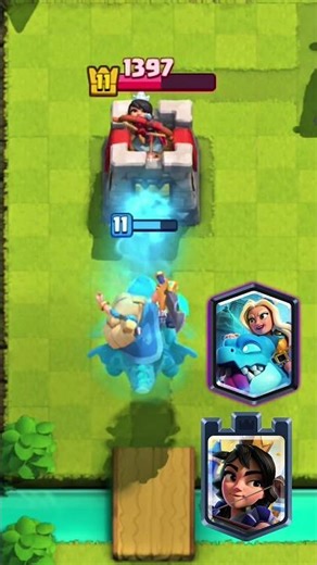 1 hp Princess Tower Tutorial #clashroyale #shorts