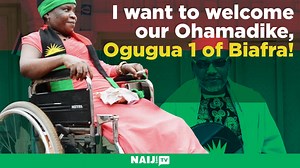 238K views · 2K reactions | Physically challenged woman visits the leader of IPOB Nnamdi Kanu all the way from Onitsha to present Biafra songs to him; pledges total support to Kanu. Radio Biafra | Legit.ng | Facebook