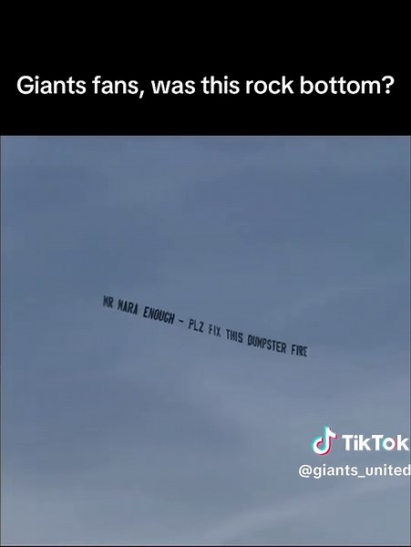 This was a new low🤦‍♂️. #NYGiants #MetLifeStadium #PlaneBanner #GiantsProtest #FireEverybody #BigBlue #NFLTikTok #FYP