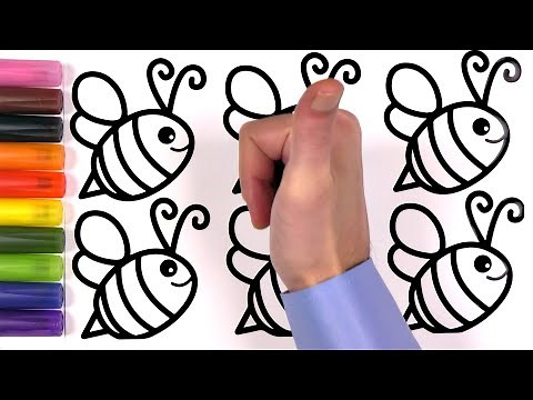 Animals - Bee Coloring Pages for Kids | Akn Kids House