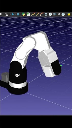 Industrial 6dof robot arm simulation with @@RoboDK3D #robotics