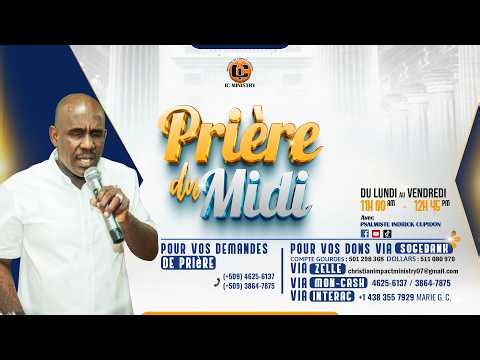 EN DIRECT | PRIÈRE DU MIDI - 27 MARS 2026 | Psalmiste Indrick Cupidon