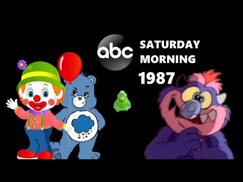 ABC Saturday Morning Cartoon Line Up with Commercials (1987)