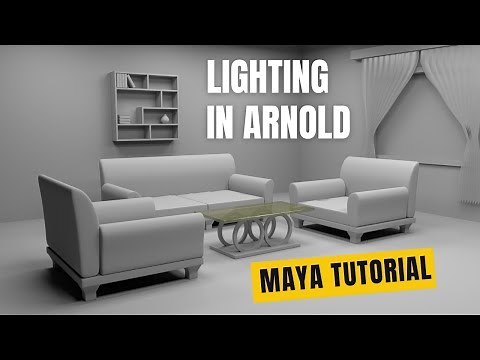 🎨 Interior Lighting in Maya with Arnold | Complete Tutorial for Beginners & Pros 🌟