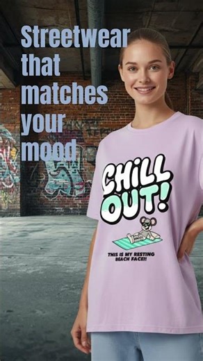 CHILL OUT! Oversized Graphic T-Shirt India 😎 Streetwear Vibes #Shorts #OOTD