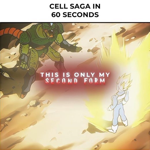 Cell Saga In 60 Seconds | DBZ Cell Saga Edit | Esdeekid - Phantom (slowed) | #goku #cell #shorts