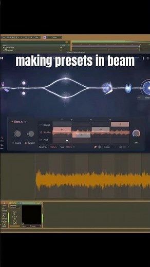 making a melody and sound designing it even further for textures you can’t get anywhere else in beam