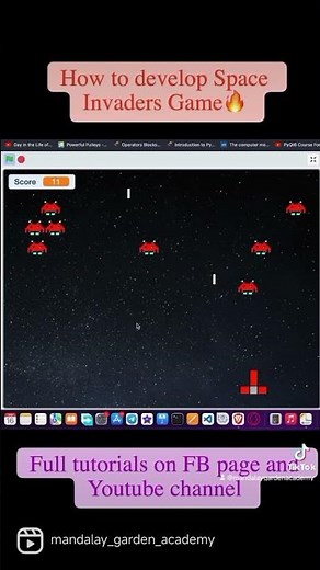 How to develop Space Invaders Game using Scratch...🚀