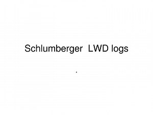 Schlumberger LWD logs - SlideServe
