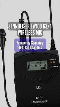 How to Find Clean Frequencies on the Sennheiser EW100 G3/4 #Sennheiser #Wirelesmic #AudioTips