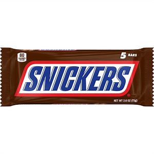Snickers Fun Size Chocolate Candy Bars - 2.6 oz (5 pack)
