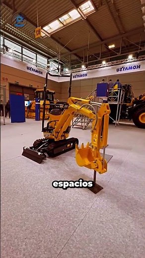Komatsu PC01: The world's smallest excavator designed to work in confined spaces.