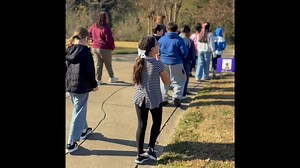 We had a beautiful morning for Ruby Bridges Walk to School Day! Thank you Mayor Shelia Butte for joining us and proclaiming today “Ruby Bridges Walk to School Day.” 💙💚 | Riverside Elementary School