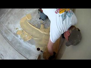 Garage Floor VCT Tile Installation - USA