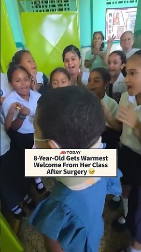 8-Year-Old Gets Warmest Welcome From Her Class After Surgery
