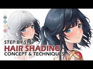 【TUTORIAL】Paint Digital Anime Hair With Me