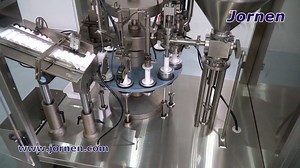 This automatic Tube Filling Machine is designed and engineered to produce precision tube filling and sealing of plastic and metal tubes. see also: https://www.youtube.com/watch?v=_lhNUEgEBNI | Jornen Pharmaceutical Machinery