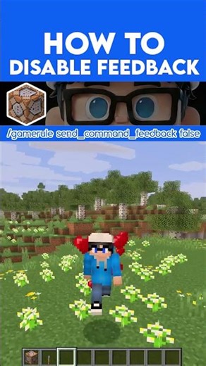 How to get a Disable Command Block Feedback in Minecraft #minecraftshorts #minecraftutorial