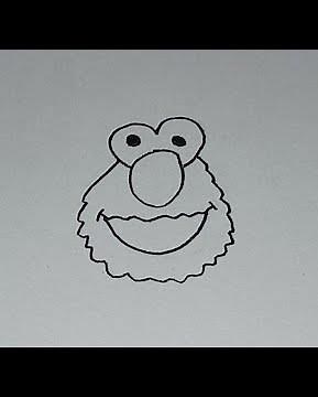 Draw ELMO From SESAME STREET ✏️🤩