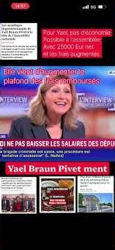 Dans une france en crise Yael Braun Pivet se plaint de son salaire et ne fera pas de réduction