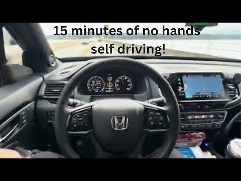 SELF DRIVING 2024 Honda Ridgeline! Using COMMA 3x Openpilot 15 min demonstration! Works well!