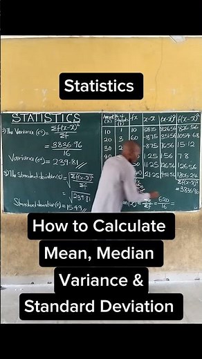 Statistics: Mean, Median and Mode