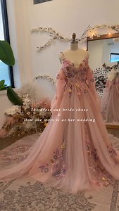 Pretty in pink 🌸✨ Our real bride in our Rosa dress. 💫 We adore this oh so much. • Visit our boutiques in —Chicago & San Francisco—where you can try on the most one-of-a-kind wedding dresses you’ve ever seen. Can’t make it to us? With our At-Home Try-On Program, you can create your bridal moment from the comfort of your home. Up to size 28 & Worldwide shipping 🤍🌎 • • #yestothedress #weddingdressshopping #bridalgowns #weddingideas #weddinginspo #weddingplanning #weddingdressinspo #weddingdress