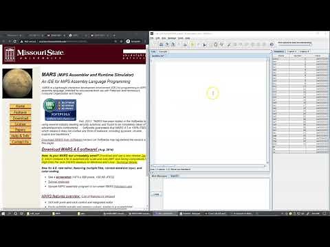 7.1 MIPS Assembly and MARS IDE setup