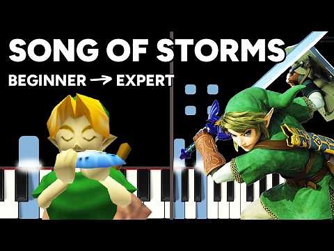 Song of Storms (from The Legend of Zelda) in 5 Steps – Easy Piano Tutorial