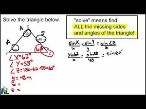 Solving a Triangle