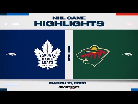 NHL Highlights | Maple Leafs vs. Wild - March 15, 2026