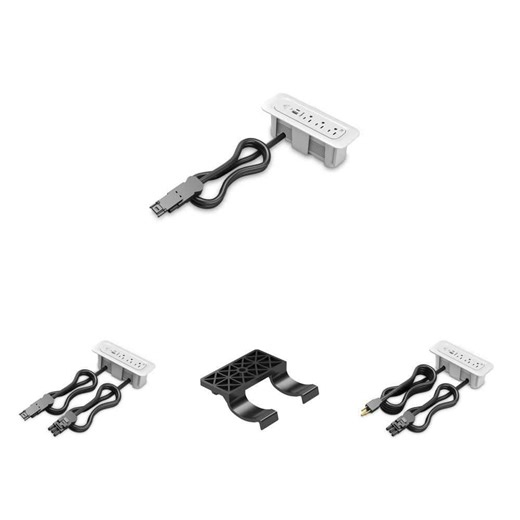 Legrand Wiremold ModPower 3-Outlet Recessed Power Strip with USB A/C: 3 ft Cord End, 10 ft Cord, Middle Unit & Clips (10-Pack) - The Home Depot