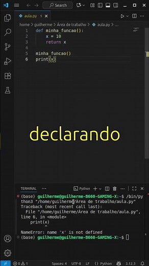 Sua variável sumiu dentro da função? Entenda o escopo em Python!
