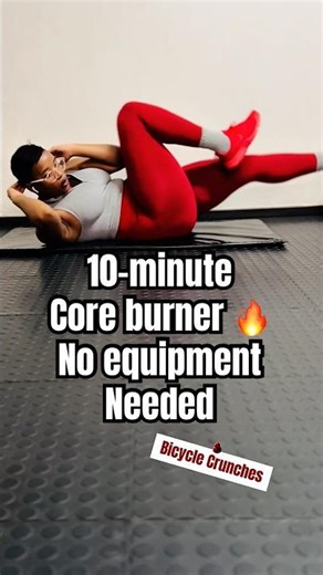 10-Minute Beginner Core Workout (No Equipment) 🔥💪🏾