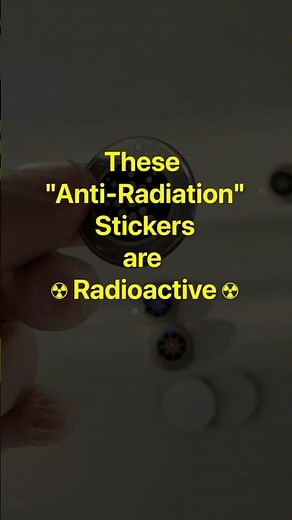 ☢ These "Anti-Radiation" Stickers Are ... Radioactive | Fun Science
