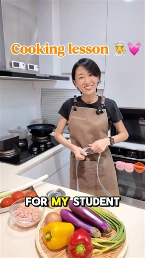 Cooking lesson this morning at 8AM 🧑‍🍳😋💓💕🥳