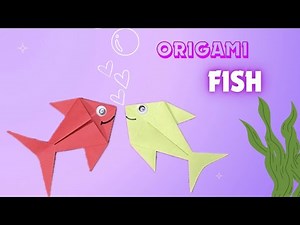 origami fish tutorial | Easy Paper Fish Origami for Beginners | how to make an origami animals easy