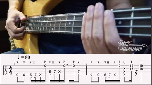 『Slap练习』One of the best practices for Slapping and Tapping technique on Bass
