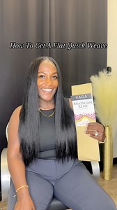 Key Steps to a Flat Quick Weave ✔️Flat Foundation (I always do braids) ✔️A Longer Part ✔️Proper Placement of Tracks ✔️Properly Straighten The Natural Hair Boom Flat Install 🔥 | On Go Movement