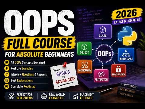 Python OOPs Full Course 2026 | Object-Oriented Programming for Beginners | Interview Preparation