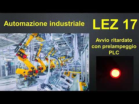 17-Utilizzo del temporizzatore lampeggiatore per avvio ritardato di un motore con PLC Zelio Logic