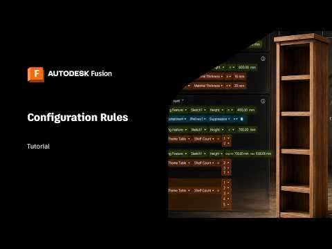 Build a Configurable Cabinet in Autodesk Fusion with Configuration Rules