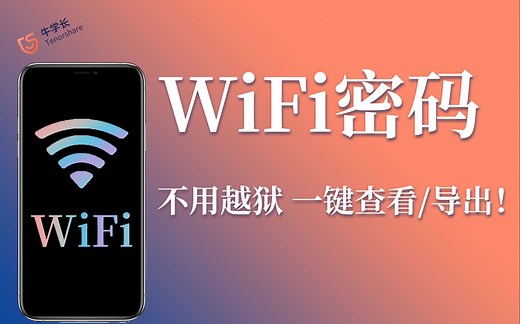 iPhone WiFi密码怎么查看？不用越狱，一键查看/导出！
