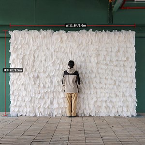 Feather Wall Fabric Flower Wall Backdrop: Wedding, Party, Photo Booth Decoration - Etsy