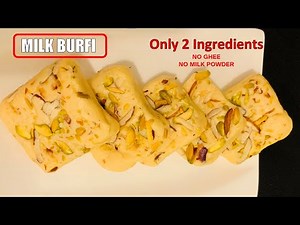 Easy Milk Barfi Recipe | NO Milk Powder, NO Ghee, No Sugar-Syrup, Easy Burfi Recipe | Diwali Sweets