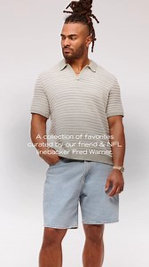 A collection of favorites curated by our friend & NFL linebacker, Fred Warner. Featuring The A&F Collins Suit—great for any plans, with the boys... or out for date night. | Abercrombie & Fitch