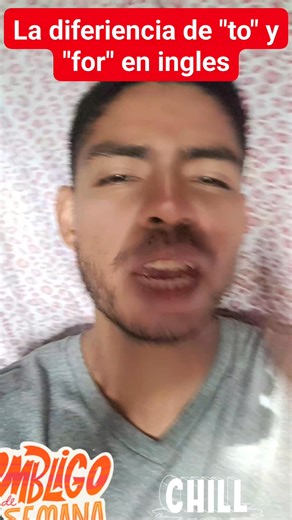 La diferiencia de "to" y "for" en ingles #ingles #InglésFácil #learningenglish #reelsviralvideo❤️❤️❤️❤️ #reelsvideoシ | englishplusv