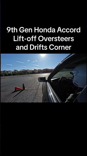 Learned how to control lift-off oversteer and slid around a corner! #fwd #honda #accord #autocross