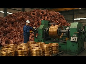 Recycling Process of Scrap Copper Into Make Amazing New Wire
