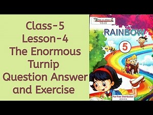 Class-5 | Question Answer and Exercise of The Enormous Turnip (lesson-4) | English | UP-BOARD